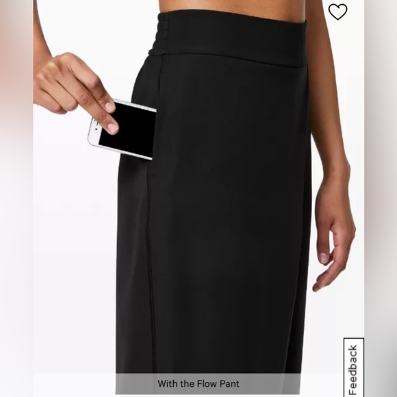 LULULEMON // With the Flow black wide leg pants - Picture 4 of 7